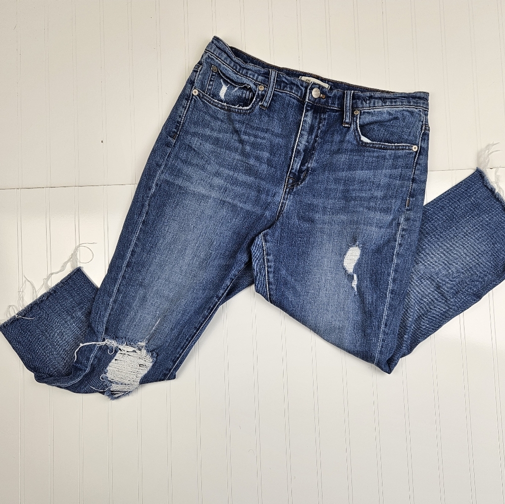 Madewell high rise slim boyfriend jeans